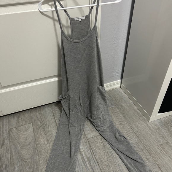 LIKE NEW! Women's Antistar Gray Racerback Buddha Jumpsuit - XS - Picture 2 of 9
